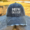 Meow I'M A Cat Premium Authentic Embroidered Hat