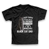 Black Cat Dad Premium Funny T-Shirt