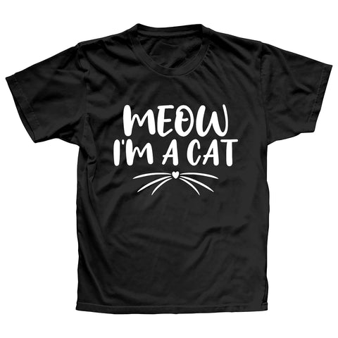 Meow I'm A Cat Funny Halloween Costume Couples 2021 T-Shirt