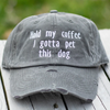 Hold My Coffee I Gotta Pet This Dog Distressed Classic Hat