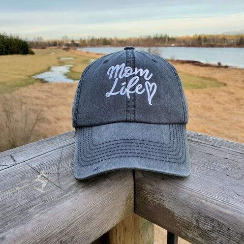 Mom Heart Embroidered Hat