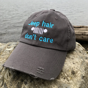 Jeep Hair Don't Care Distressed Classic Hat DD1