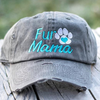 Fur Mama Paw Distressed Classic Hat