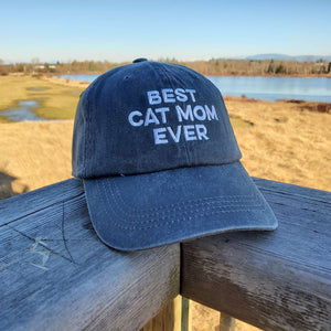 Best Cat Mom Ever Embroidered Hat