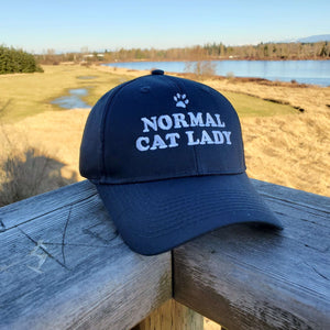 Normal Cat Lady Embroidered Hat