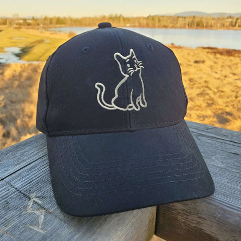 Cool Cat Embroidered Hat