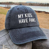 My Kids Have Paws Embroidered Hat